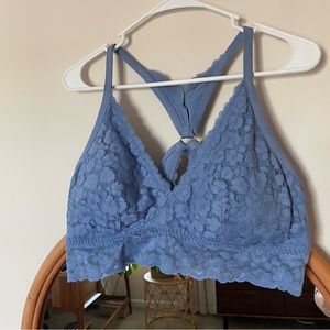 Aerie Lacey blue bralette in XL